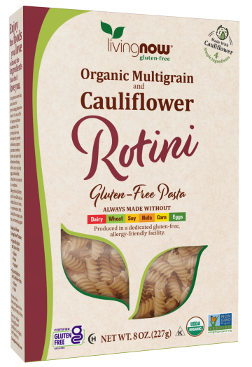 Cauliflower and Multigrain Rotini Pasta, Organic - 8 oz. Box Front