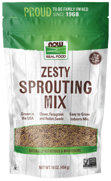 Zesty Sprouting Mix 16 oz. Bag Front