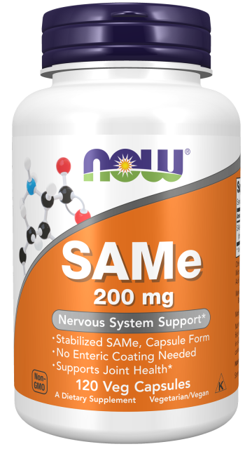 SAMe 200 mg - 120 Veg Capsules Bottle Front
