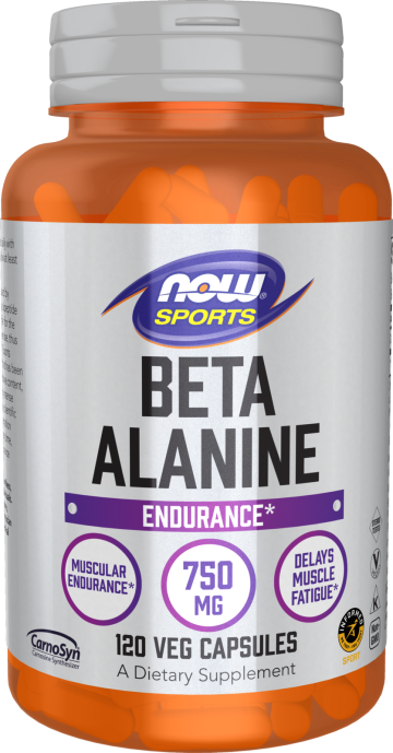 Beta-Alanine 750 mg - 120 Veg Capsules Bottle Front