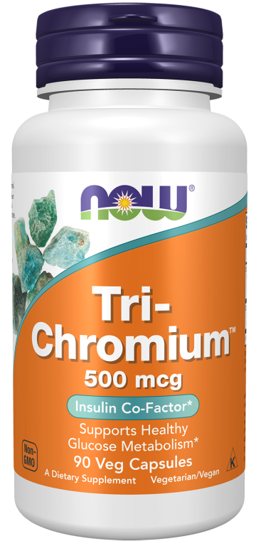 Tri-Chromium™ 500 mcg with Cinnamon - 90 Veg Capsules Bottle Front