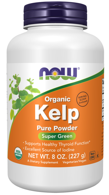 Kelp Powder, Organic - 8 oz. Bottle Front