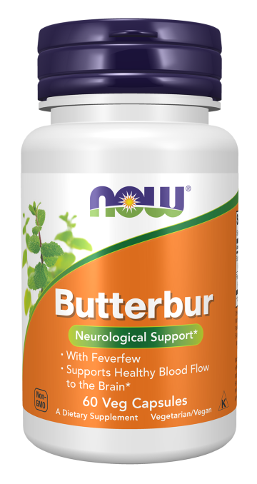 Butterbur - 60 Veg Capsules Bottle Front