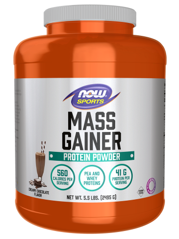 Mass Gainer Powder, Creamy Chocolate Flavor - 5.5 lbs. Bottle Front
