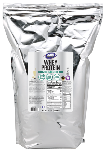 Whey Protein, Creamy Vanilla Powder - 10 lbs. Bag Front