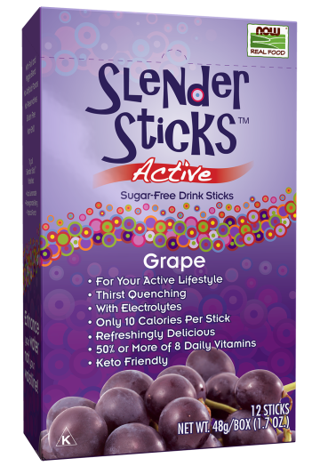 Active Grape Slender Sticks - 12/Box front