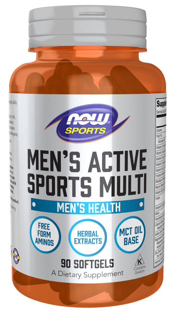 Men's Active Sports Multi - 90 Softgels Bottle Front