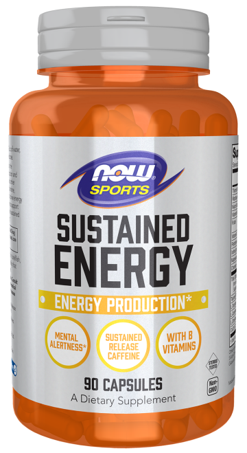 Sustained Energy - 90 Veg Capsules Bottle Front