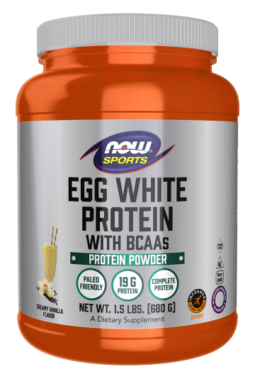 Egg White Protein, Creamy Vanilla Powder - 1.5 lbs. Bottle front