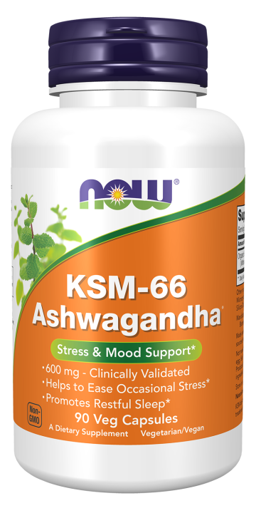 KSM-66 Ashwagandha® - 90 Veg Capsules bottle front