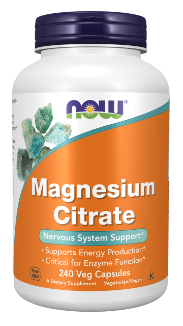 Magnesium Citrate - 240 Veg Capsules Bottle Front
