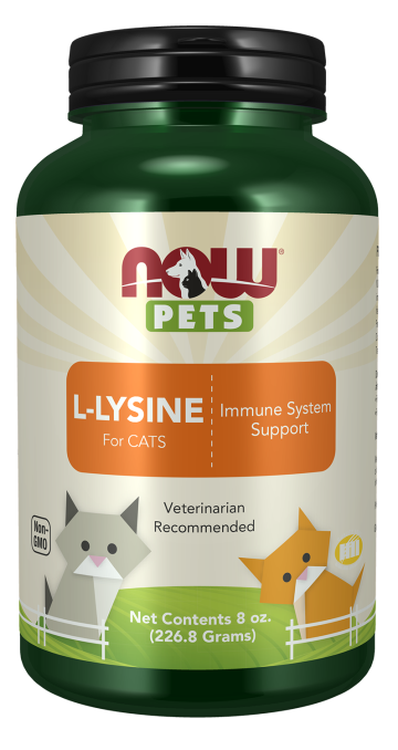 L-Lysine for Cats Powder - 8 oz. bottle front