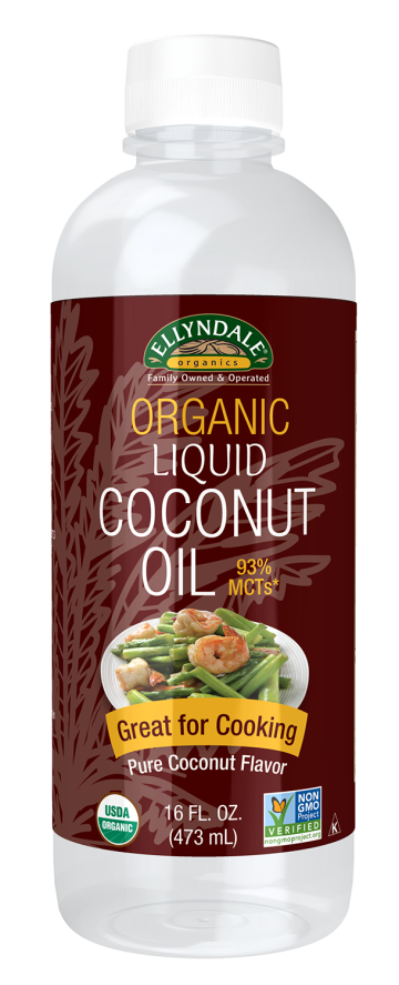 Liquid Coconut Cooking Oil - 16 fl. oz. Bottle Front
