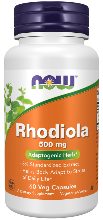 Rhodiola 500 mg - 60 Veg Capsules Bottle Front