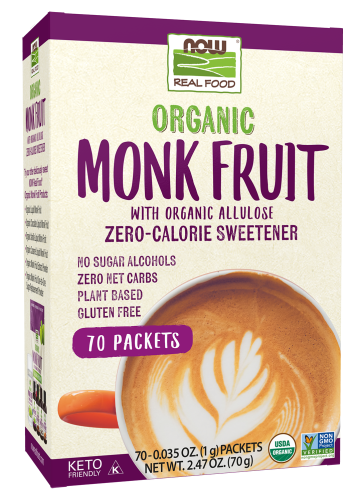 Monk Fruit, Organic - 70 Packets Box front