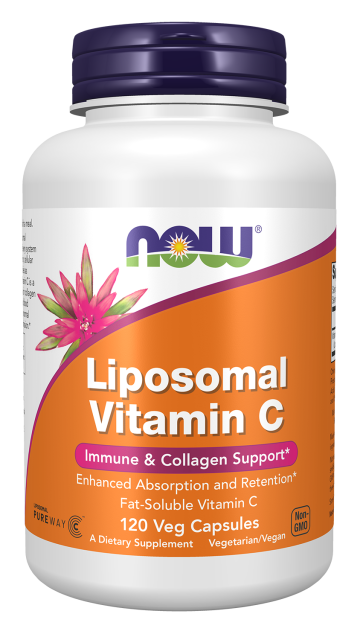 Liposomal Vitamin C - 120 Veg Capsules Bottle Front