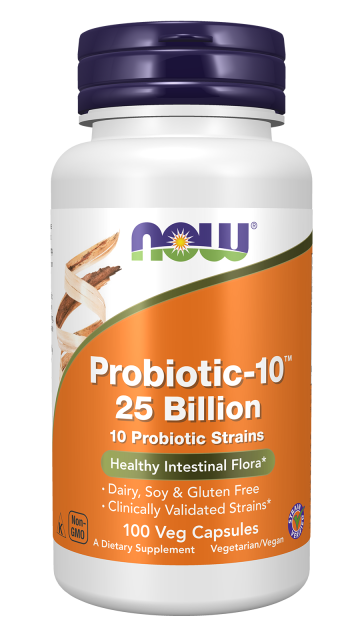 Probiotic-10™ 25 Billion - 100 Veg Capsules Bottle Front