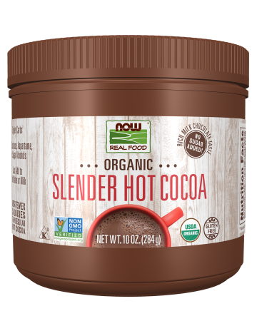 Slender Hot Cocoa, Organic - 10 oz. Bottle Front