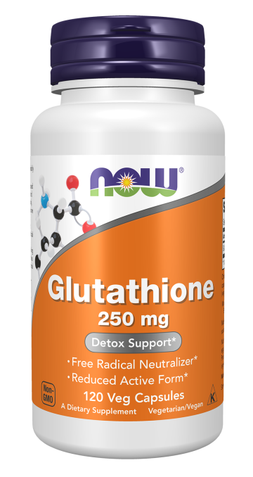  Glutathione 250 mg - 120 Veg Capsules Bottle Front
