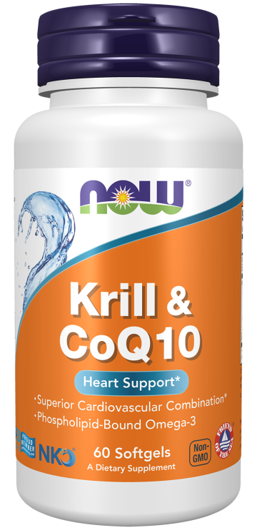 Krill & CoQ10 - 60 Softgels Bottle Front