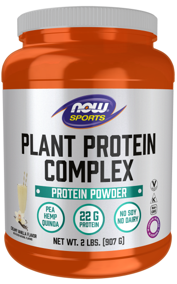 Plant Protein Complex, Creamy Vanilla Powder - 2 lbs. bottle front