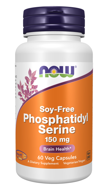 Phosphatidyl Serine, Soy-Free 150 mg Veg Capsules Bottle Front