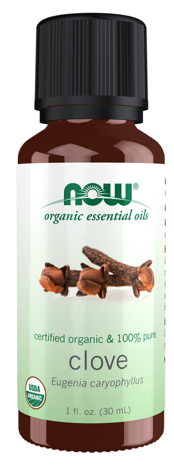Clove Oil, Organic - 1 fl. oz. Front Bottle