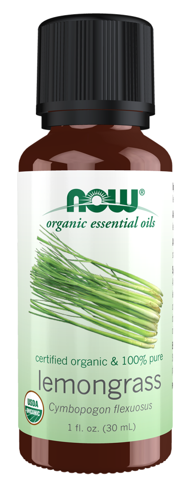 Lemongrass Oil, Organic - 1 fl. oz. Bottle Front