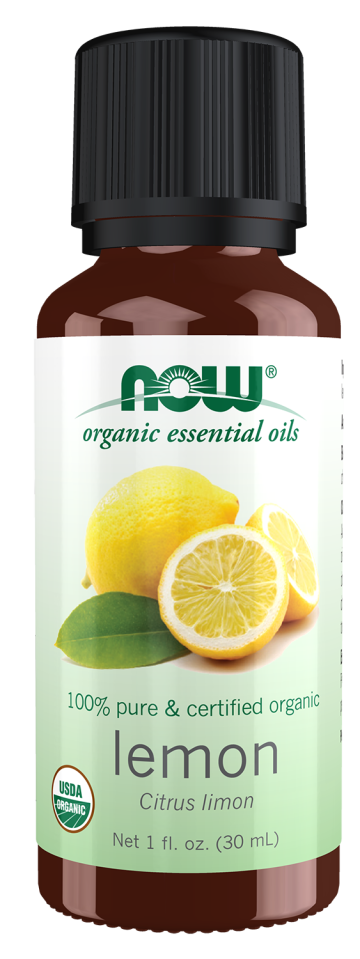 Lemon Oil, Organic - 1 fl. oz. Bottle Front