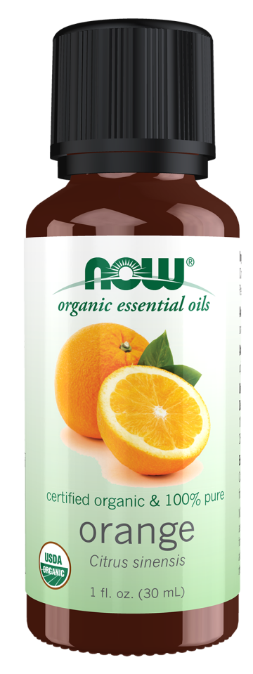 Orange Oil, Organic - 1 fl. oz. Bottle Front