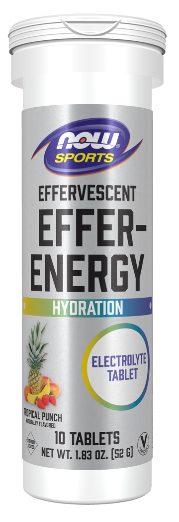 Effer-Energy Effervescent Tropical Punch - 10 Tablets/Tube Front
