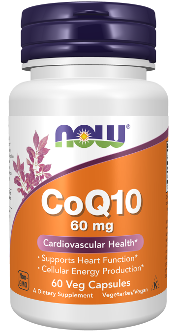 CoQ10 60 mg - 60 Veg Capsules Bottle Front