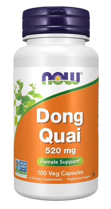 Dong Quai 520 mg - 100 Veg Capsules Bottle Front