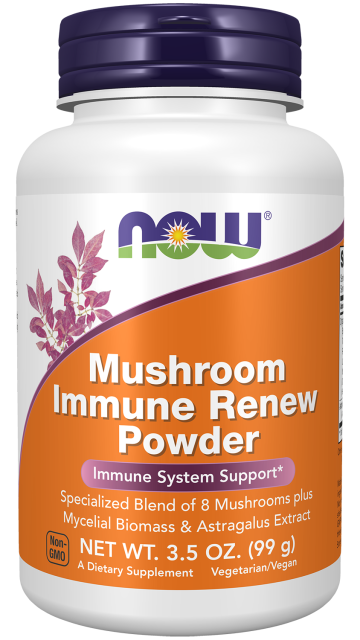  Mushroom Immune Renew Powder Bottle Front 