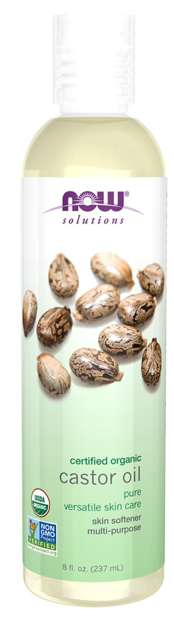 Castor Oil, Organic - 8 fl.oz. Bottle Front