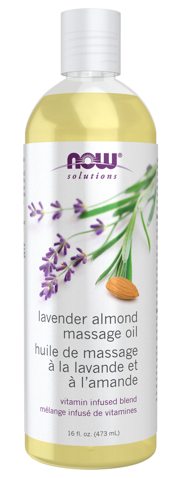 Lavender Almond Massage Oil - 16 fl. oz. Bottle Front