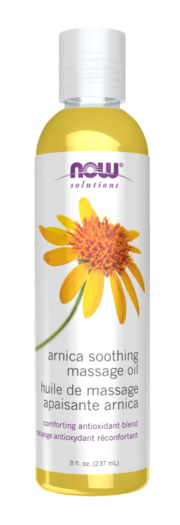 Arnica Soothing Massage Oil - 8 fl. oz. Bottle Front
