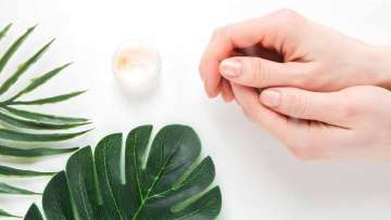 cuticle, hand, plant, cream