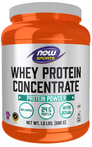 Whey Protein Concentrate Unflavored - 1.5 lbs. Bottle Front