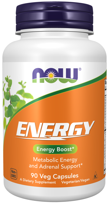 Energy - 90 Veg Capsules Bottle Front