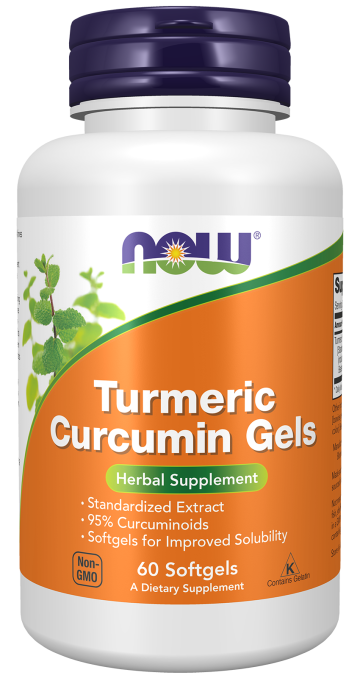 Turmeric Curcumin Gels - 60 Softgels Bottle Front