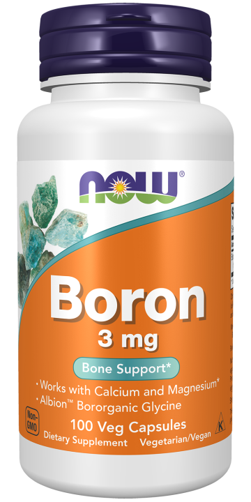 Boron 3 mg - 100 Veg Capsules Bottle Front