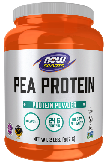 Pea Protein, Pure Unflavored Powder - 2 lbs. bottle front