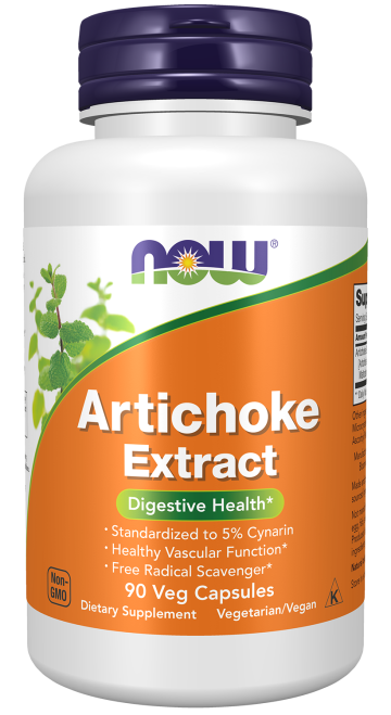 Artichoke Extract 450 mg - 90 Veg Capsules Bottle Front