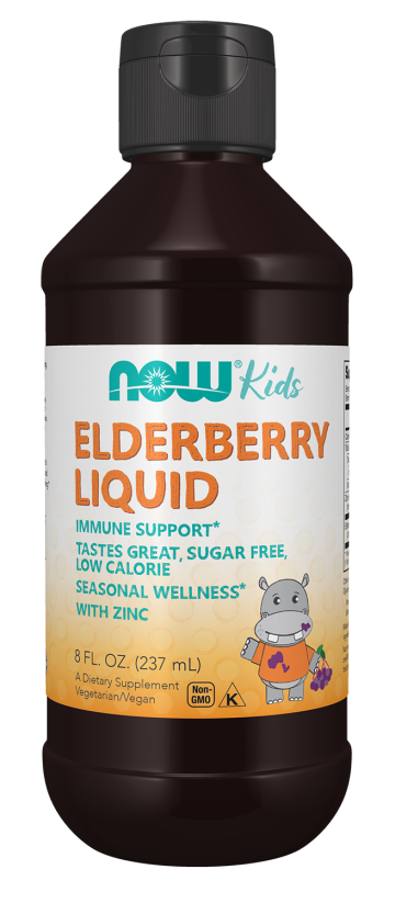 Elderberry Liquid for Kids - 8 fl. oz. Bottle Front