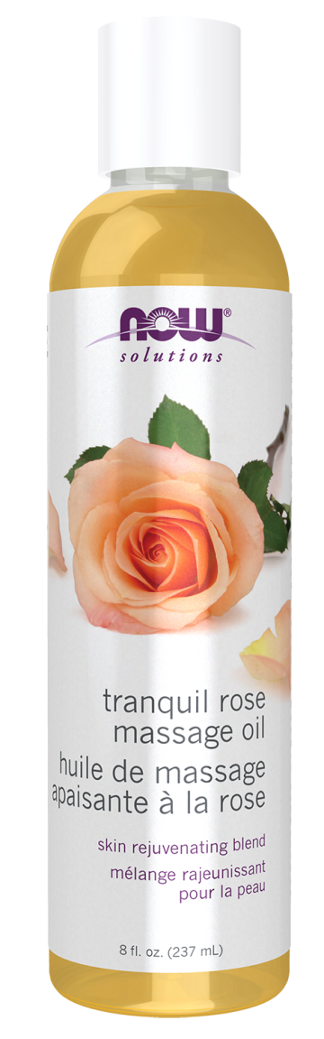 Tranquil Rose Massage Oil - 8 fl. oz. Bottle Front