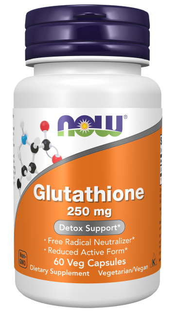 Glutathione 250 mg Veg Capsules Bottle Front
