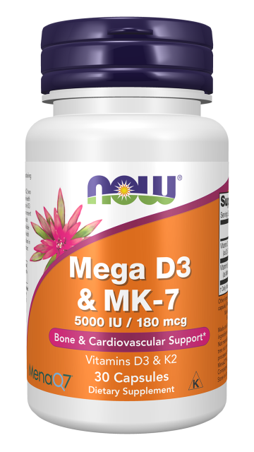 Mega D3 & MK-7 - 30 Capsules Bottle Front