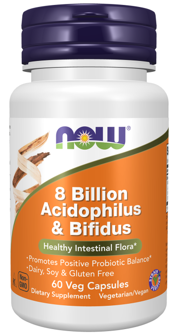 8 Billion Acidophilus & Bifidus - 60 Veg Capsules Bottle Right