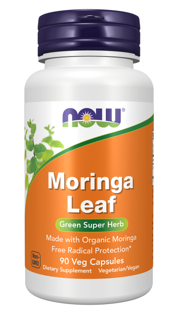 Moringa Leaf - 90 Veg Capsules Bottle Front